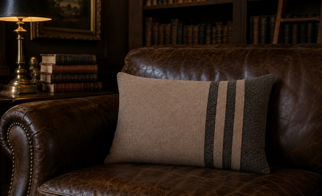 Woven Alpaca Fiber Pillow (13" x 18")