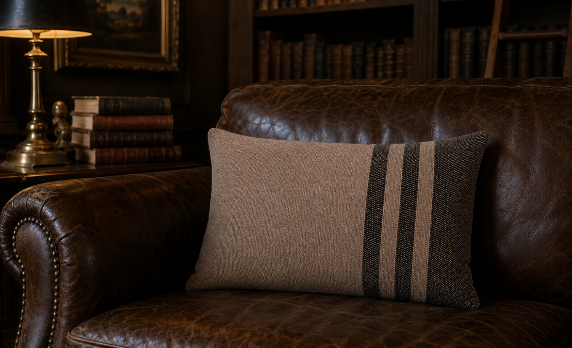 Woven Alpaca Fiber Pillow (13" x 18")