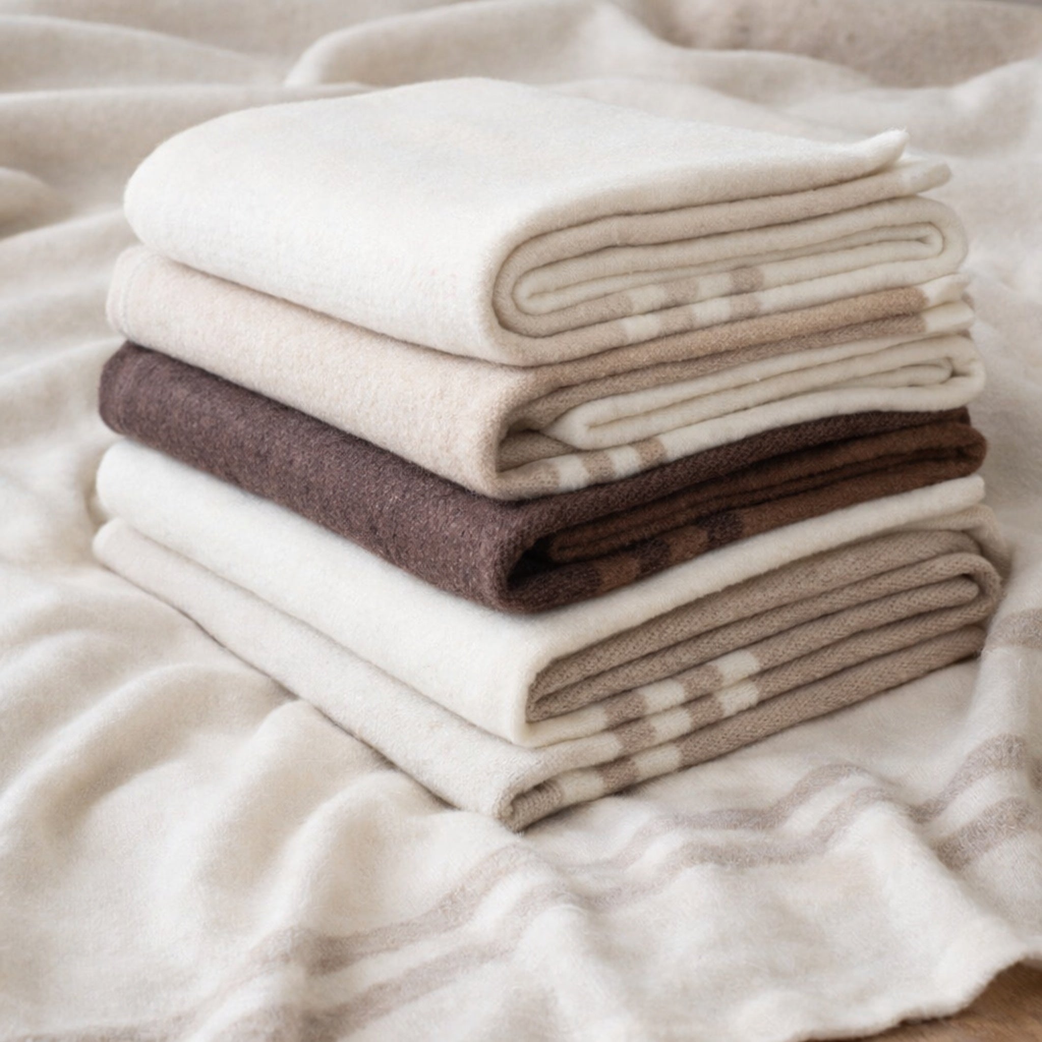 Alpaca Fiber Throws (70" x 52")